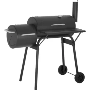 43-Inch Charcoal Grill with Smoker