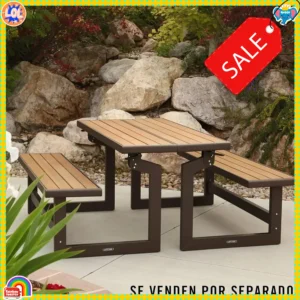 Patio Convertible Bench Table