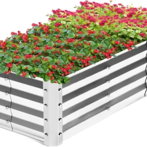 Galvanized Raised Garden Bed Kit, 4x2x1ft Planter Box